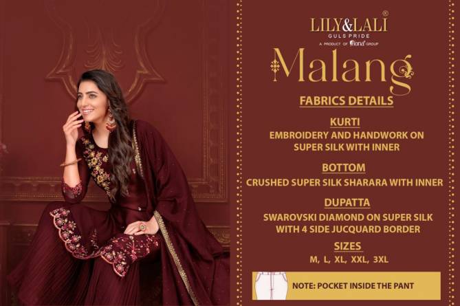 Lily And Lali Malang Festive Wear Wholesale Ready Made Suit Collection